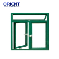 Ventanas Corredizas de Aluminio con Vidrio Bajo Emisivo de Diseño Moderno, Ventana Abatible de Aluminio con Doble Acristalamiento y Rotura de Puente Térmico