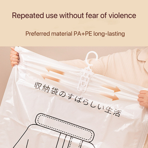 Plastic Hanging Storage Compression <strong>Bag</strong> Modern Wardrobe Jacket Coat Dustproof <strong>Suction</strong> <strong>Bag</strong> <strong>for</strong> Finishing <strong>Clothes</strong> Dust - Product Image 3