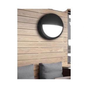 Outdoor 20W 30W <b>LED</b> Bulkhead <b>Light</b> Wall Mounted <b>Round</b> with Aluminum Base and Polycarbonate Diffuser - Product Image 4