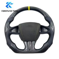 Volant chauffant en fibre de carbone LED OEM pour Infiniti Q50 Q60 Q70 FX35 M35 Nissan 370Z 2016 2017 2018 2019 2010 2021
