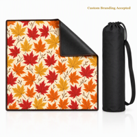 Tapis de mahjong Maple Autumn No Rules, 31,5x31,5 pouces, cadeaux et accessoires de mahjong, cadeaux pour les amateurs de mahjong, tissu de mahjong