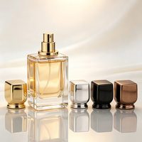 Couvre-bouteilles de parfum personnalisés, ronds, irréguliers, créatifs, luxueux, en métal Zamac de 15 mm