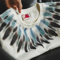 T-shirt Homme Maden – T-shirt épais pour homme, imprimé plumes rétro, style décontracté vieilli, ethnique, été, prêt à expédier