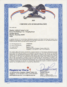 ปลอกไส้กรอกเซลลูโลสแบบลอกง่าย ได้รับการรับรองฮาลาลและโคเชอร์ สำหรับไส้กรอกฮอทดอกและแฟรงค์เฟิร์ตเตอร์ ใช้สำหรับเครื่องยัดไส้กรอกและเครื่องลอกไส้กรอก - Product Image 6