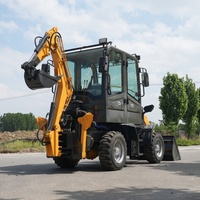 Mesin Penggali Backhoe Loader Kecil 2 Ton yang Dapat Ditarik, Pengiriman Gratis, Harga Pabrik untuk Penggunaan Rumah dan Pertanian