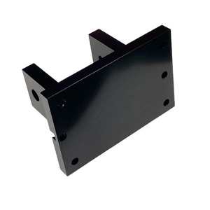 Custom CNC <b>Machining</b> <b>Service</b>, Black Anodized Aluminum Alloy Industrial Mechanical Bracket & Structural Parts - Product Image 2