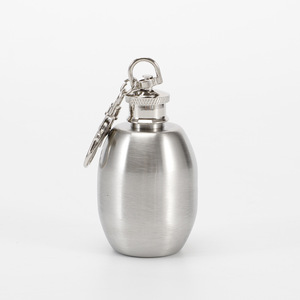 Promotion de logo personnalisé mignon en forme de whisky en acier inoxydable 1oz mini fiole à vin écologique porte-clés flasque de hanche - Product Image 5