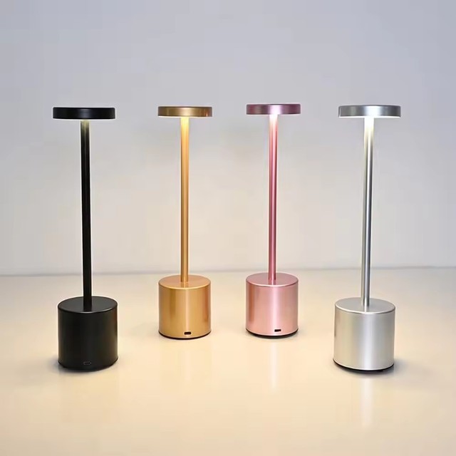 Touch Led Charging Table Lamp Rechargeable Cordless Table Lamp Dimmable Bar Night Light Living Room Decorative Desk Lamp