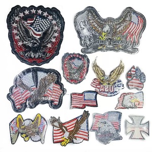 Patchs de broderie personnalisés <span class=keywords><strong>pour</strong></span> le jour de l'indépendance américaine Patch thermocollant à chaud <span class=keywords><strong>pour</strong></span> le support d'un t-shirt ou d'un sac - Product Image 6