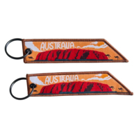 Grosir Pabrik Gantungan Kunci Bordir Logo Kustom, Jet Tag, Keychain untuk Hadiah Promosi