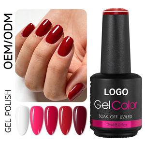 Nouveau vernis à ongles gel OEM en gros, couleurs mélangées, longue tenue, haute pigmentation, à retirer par trempage, compatible UV/LED - Product Image 1