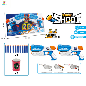 2-Pack EVA köpük yumuşak kurşun silah seti yüksek hızlı olmayan elektrikli çekim oyunu güvenli açık oyuncak Boys için köpük dart plastik malzeme - Product Image 5