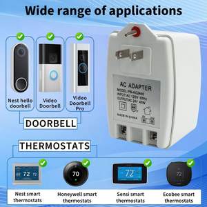Transformateur d'<span class=keywords><strong>alimentation</strong></span> 24V 40VA à prise unique, 100% cuivre, pour sonnettes, compatible avec les thermostats <span class=keywords><strong>Nest</strong></span> Sensi, entrée 110V, fusible PTC - Product Image 6