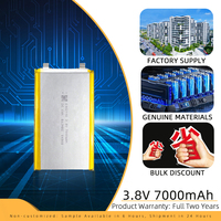 Batterie Li-Polymère HIZY 6462110 3.7V 7000mAh 26.6Wh avec protection PCM, cathode LiCoO2, 500 cycles pour batterie externe
