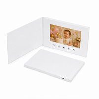 Brochure vidéo numérique promotionnelle OEM/ODM avec écran LCD pour invitations de mariage, cartes de vœux, albums et livres publicitaires