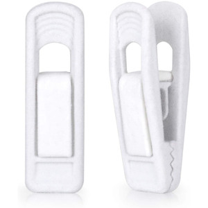 Velvet Hangers <b>Clips</b> Finger <b>Clips</b> Perfect for Use with Slim-line Clothes Velvet Hanger Felt Hanger <b>Clips</b> - Product Image 3