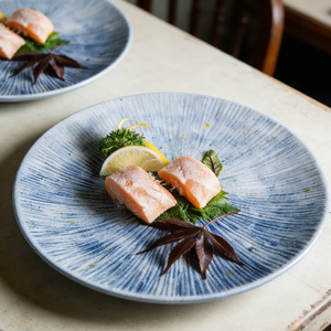 Assiettes <span class=keywords><strong>de</strong></span> service peu profondes élégantes en <span class=keywords><strong>porcelaine</strong></span> réactive LovingHome, design nordique, 8 pouces, pour restaurant, apéritifs et dîner - Product Image 3