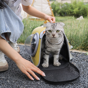 Portable Pet <b>Carrier</b> <b>Backpack</b> Oxford Cloth Cartoon Design Breathable <b>Cat</b> Dog Bag Crossbody Travel <b>Carrier</b> for Pets - Product Image 2