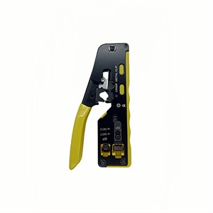 Alicates pelacables de acero con mango suave para conectores de cable, herramienta de crimpado - Product Image 5