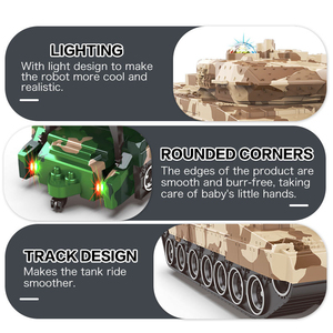 BGL gran oferta niños transformando <span class=keywords><strong>Robot</strong></span> juguetes Control remoto tanque militar Juguetes Coche de deformación eléctrica - Product Image 3