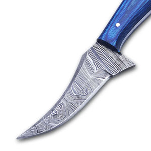 Couteau de chasse en acier Damas avec logo personnalisé OEM, manche en acier Damas, lame multifonctionnelle de survie en plein air - Product Image 6