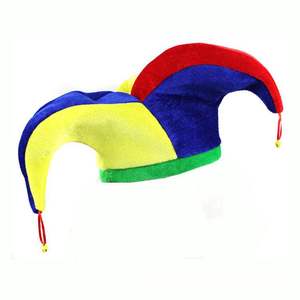 Chapeau de bouffon avec cloche, chapeau de <span class=keywords><strong>cirque</strong></span>, chapeau de bouffon coloré pour Halloween, fête, cosplay, costume de clown, accessoires de déguisement - Product Image 5
