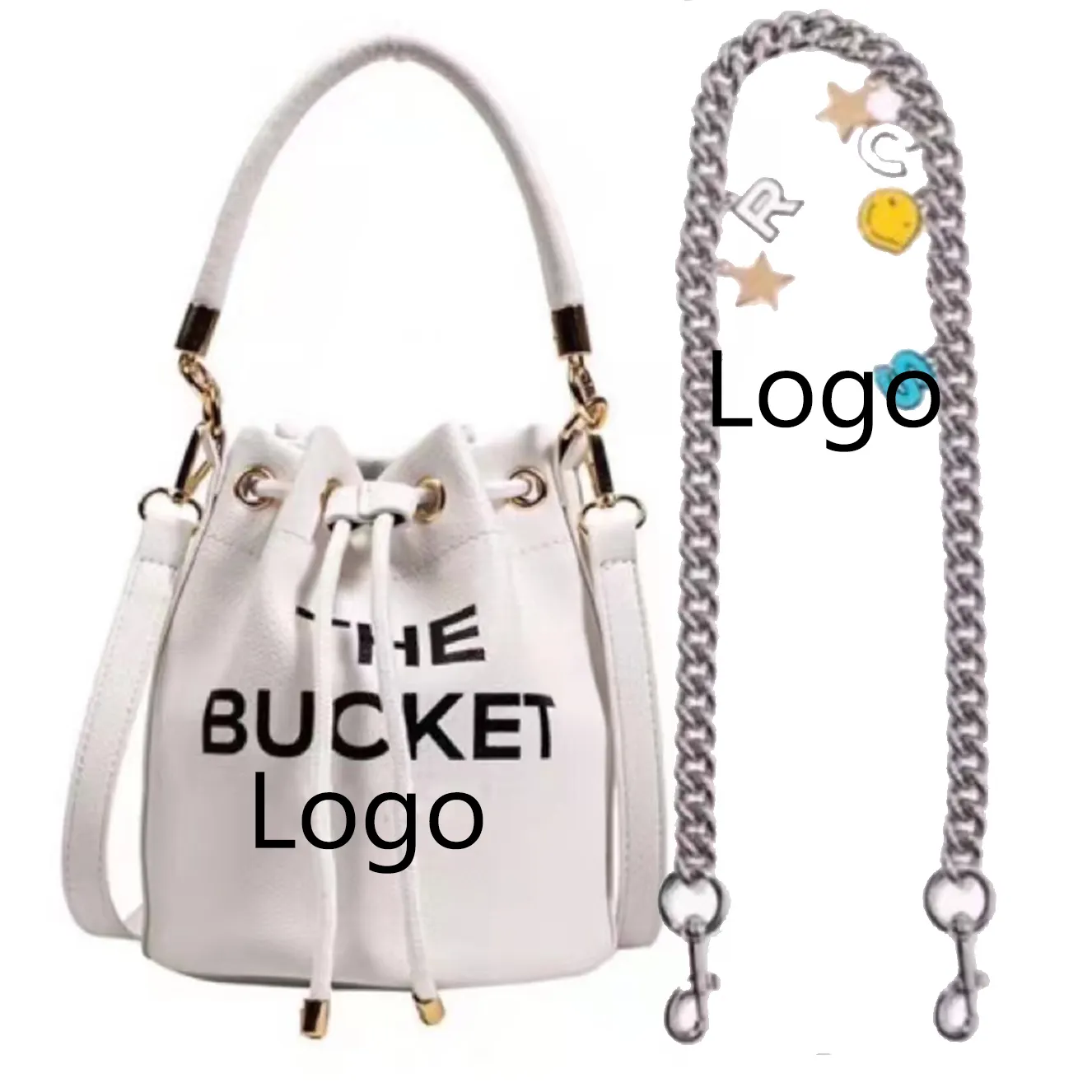 2023 New Design Famous Brands Luxury Women Hand Bags Handbags And Purse Pu Leather Marc The Bucket Purse