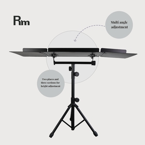 Soporte de música Tubular de Metal profesional, hoja de comando orquestal de altura ajustable, soporte de música más grande, instrumentos musicales, - Product Image 3