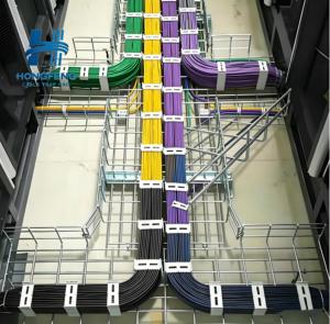 Cannelle de câblage en treillis métallique en acier au carbone galvanisé à chaud pour les télécommunications, l'alimentation et le câblage de salle - Product Image 4