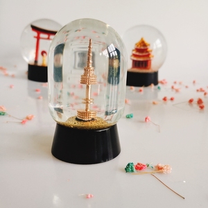 Tùy chỉnh-thực hiện 65mm nhựa thủy tinh Snowball cho món quà kỳ nghỉ hoa nhân tạo và mô hình cho trang trí nội thất với chủ đề âm nhạc - Product Image 3