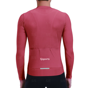 Equipo ciclismo Jersey <span class=keywords><strong>manga</strong></span> <span class=keywords><strong>larga</strong></span> ciclismo ropa hombres bicicleta de carretera camisas rojo bicicleta chaqueta <span class=keywords><strong>MTB</strong></span> Tops - Product Image 2