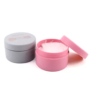 Botol kosmetik krim mentega tubuh kosong kustom mewah plastik Mini Lip Balm & Scrub bibir wadah dengan topi kemasan kosmetik