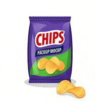 Sacs d'emballage pour snacks imprimés numériquement sur mesure, résistants à l'humidité, thermoscellables, en matériau BOPP/VMCPP pour chips de pommes de terre/chips de bananes