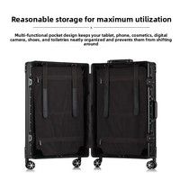 Maleta de Viaje Personalizada Alemana de Aleación de Aluminio y Magnesio, con Ruedas Giratorias, de 20 Pulgadas, para Viajes de Negocios, Juego de Maletas de Aluminio