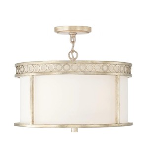 Luminaire semi-suspendu moderne en laiton et verre opale, design artistique, éclairage saisissant pour hôtels, espaces d'exposition et zones de loisirs - Product Image 6