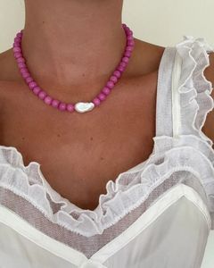 <span class=keywords><strong>Collana</strong></span> in Pietra Naturale con Perla Naturale per un Look Elegante Gioielli Estivi - Product Image 5