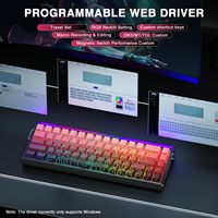 Teclado Aula Hero68 HE de 68 Teclas, Conexión de Alta Velocidad, Anti-Ghosting, Resistente al Aceite, Accesorios para Juegos Competitivos