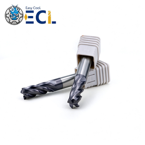 Fresa de extremo cuadrado de carburo de 4 filos Easy Cool con recubrimiento AlTiN para CNC, ODM/OEM - Product Image 1