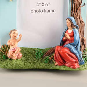 Statues religieuses catholiques en résine, statues chrétiennes en résine, nouvelles statues de rêve en résine, cadeau, 8,66''H, cadre de la Madone et de l'Enfant - Product Image 5