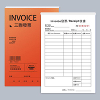 Impression de carnets de factures en duplicata/triplicata/quadruplicata, impression de carnets de factures fiscales sans carbone