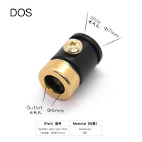 Adaptateur de prise stéréo équilibrée plaqué or DOS pour connecteurs de casque 2,5/3,5/4,4 mm - Neuf