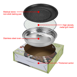 Plaques de barbecue jetables portables en acier inoxydable moderne pour usage intérieur et extérieur, mini barbecue au charbon de bois - Product Image 2