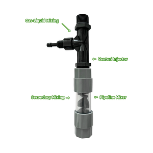 <span class=keywords><strong>LONGFA</strong></span> 1.5 ''PVC Ozone Static Mixer Water Treatment Tube avec pompe Core Component Garantie 1 an pour Ozone Tube - Product Image 3