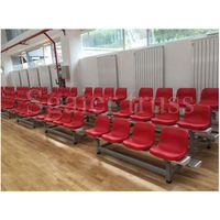 Sièges mobiles en aluminium pour stade, bancs de sport en plein air, gradins, bancs de gym