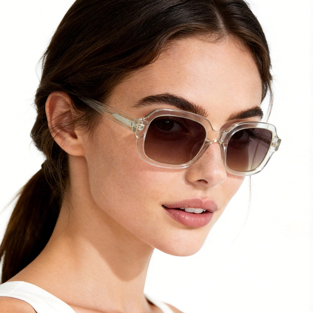 2026 Retro Fashion Rectangular Vintage Big Frame Custom Wholesale Sunglasses Acetate Polarized Oem Sunglasses Manufacturer