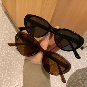 Gafas de Sol Retro con Marco Pequeño Estilo Ojo de Gato, Moda de Alta Gama, Personalidad y Temperamento, Forma Cóncava, Gafas de Sol de Lujo para Mujer - Product Image 1