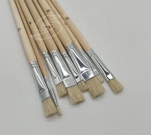 Manche en bois naturel bon marché Poils Artistes <span class=keywords><strong>Huile</strong></span> Art <span class=keywords><strong>Peinture</strong></span> Pinceau Ensemble - Product Image 1