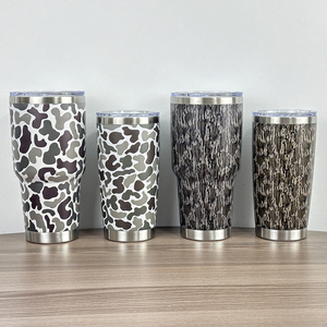Taza de Viaje de Acero Inoxidable con Aislamiento al Vacío de Doble Pared, 20oz/30oz, con Recubrimiento en Polvo, Impresión UV Personalizada con Logotipo - Product Image 2