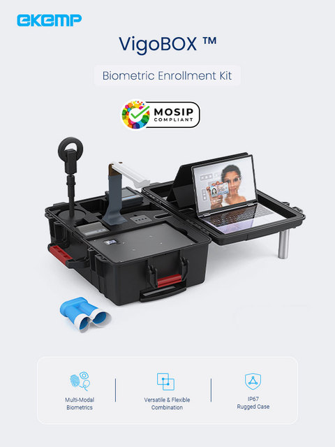 End-to-End Solution National DMV System Biometric Enrollment Kit Card Issuance for Car Vehicle Licensing Agency-EKEMP Stock