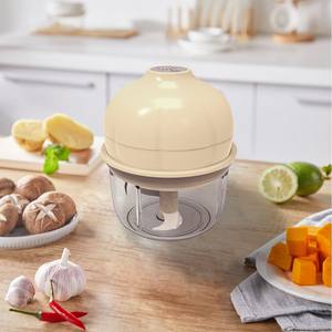 Picadora de ajo eléctrica con logo, funciona con batería de 5V, licuadora portátil para cocina casera y preparación de alimentos para bebés - Product Image 4